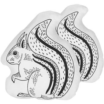 BELIANI, Sada 2 vankúšov v tvare veveričky 42 × 48 cm biela KOLKATA, 256721 (beliani_256721)