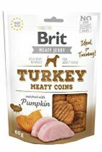Brit Jerky Turkey Meaty Coins 80g + Množstevná zľava