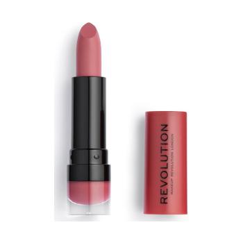 Makeup Revolution  Matte Lipstick  Líčenie obočia Červená