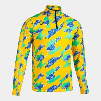 R-TRAIL NATURE  SWEATSHIRT YELLOW ROYAL GREEN S08