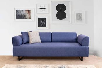 Sofahouse Dizajnová rozkladacia sedačka Vinaya 220 cm modrá