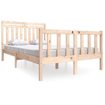 Rám postele masívne drevo 140 × 200 cm, 3100958
