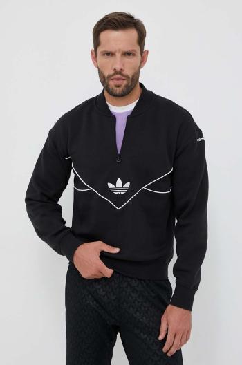 Mikina adidas Originals pánska, čierna farba, s nášivkou