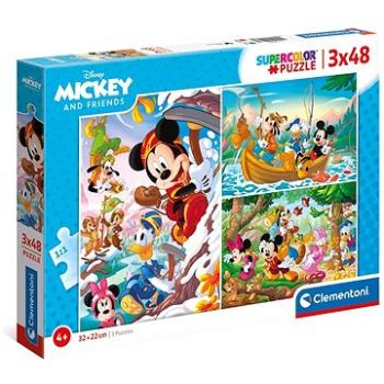 Puzzle 3× 48 mickey a priatelia (8005125252664)