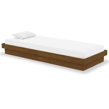 Rám postele medovo hnedý masívne drevo 75 × 190 cm Small Single, 819935