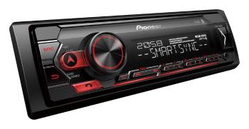 Pioneer MVH-S320BT autorádio s USB a Bluetooth červené