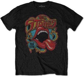 The Rolling Stones Tričko Retro 70s Vibe Black 2XL