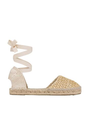 Espadrilky Manebi Flat Valenciana Espadrilles béžová farba, V 2.7 P0