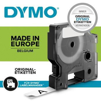 páska do štítkovača  DYMO D1 S0718050 polyamid Farba pásky: biela Farba písma:čierna 19 mm 3.5 m