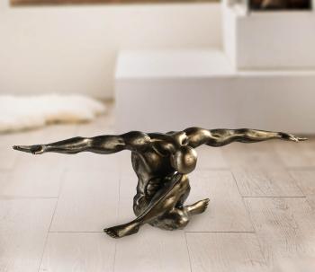 Soška Cliffhanger, 60 cm, farba bronz