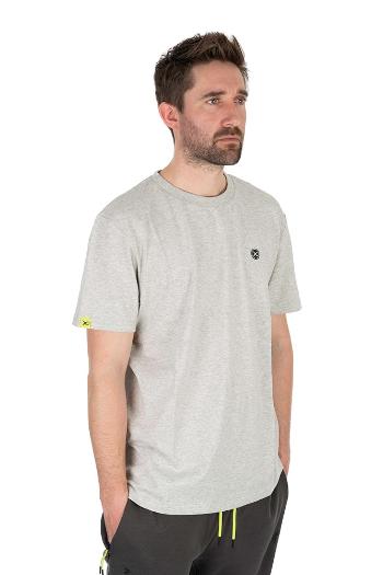 Matrix tričko large logo t-shirt marl grey lime - xxl