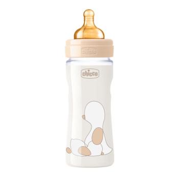 Chicco Fľaša dojčenská Original Touch latex, 250 ml - neutral