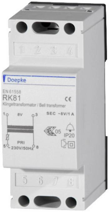 Doepke 09980029 zvončekový transformátor 8 V 1 A