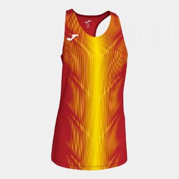 OLIMPIA T-SHIRT RED-YELLOW SLEEVELESS WOMAN M