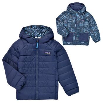 Patagonia  Bundy REVERSIBLE DOWN SWEATER HOODY  Námornícka modrá