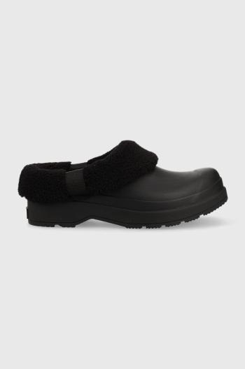 Papuče Hunter Play Insulatd Clog pánske, čierna farba, MFF9000RSP