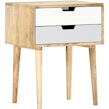 SHUMEE Nočný stolík 47 × 35 × 59 cm masívne mangovníkové drevo, 286481