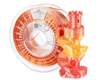 Spectrum 3D filament, PLA SILK RAINBOW, 1,75mm, 1000g, 81017, FIRE RED