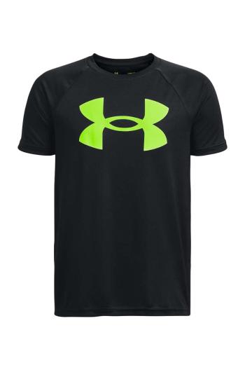 Detské tričko Under Armour čierna farba, s potlačou