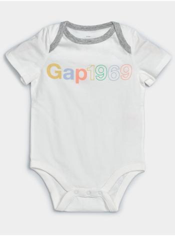 Baby body GAP Logo arch bodysuits Biela