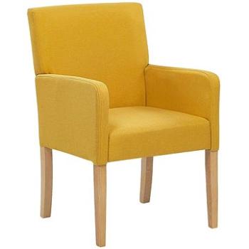 Jedálenská stolička  ROCKEFELLER, žltá, 198104 (beliani_198104)