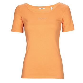 Esprit  Tričká s krátkym rukávom tee  Oranžová