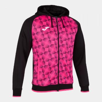 SUPERNOVA III ZIP-UP HOODIE BLACK FLUOR PINK 2XS