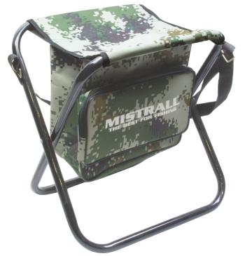 Mistrall stolička bez operadla s taškou maskáč l