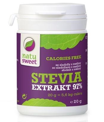 Natu Sweet Stevia čistý extrakt 97 % sladidlo, 1 x 20 g