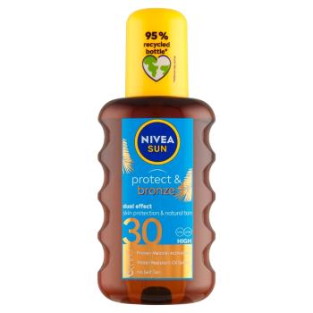 NIVEA Sun Protect &amp; Bronze Olej na opaľovanie v spreji podporujúci zhnednutie OF 30,200 ml