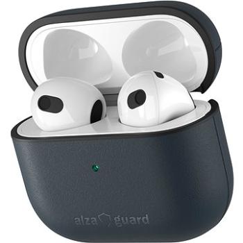 AlzaGuard Genuine Leather Case na AirPods 2021 modré (AGD-ACL005L)
