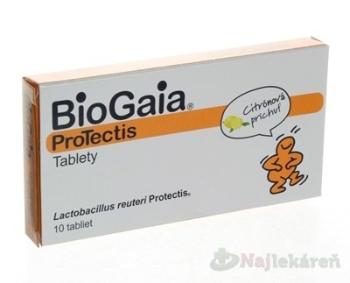 EwoPharma BioGaia ProTectis žuvacie tablety citrónová príchuť 10 ks