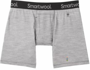 Smartwool Pánske termoprádlo Men's Merino Boxer Brief Boxed Light Gray Heather L