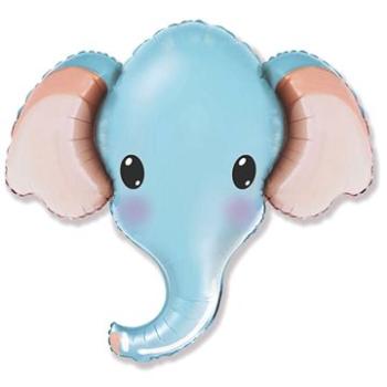 Fóliový balónik slon – modrý – safari – 81cm (8435102311754)
