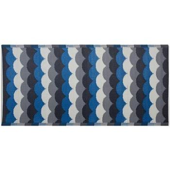Vonkajší koberec sivo-modrý 90 × 180 cm BELLARY, 122769 (beliani_122769)