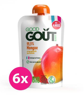 6x GOOD GOUT BIO Kapsička ovocná Mango 120 g, 4m+