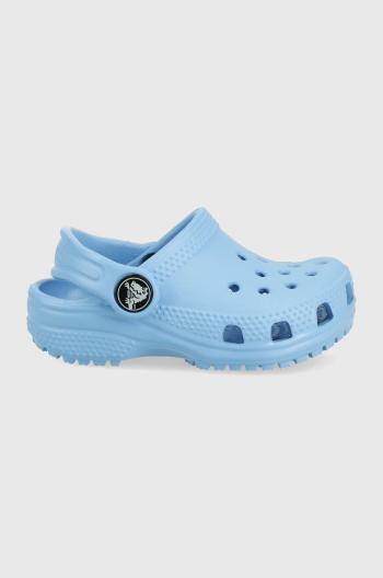 Detské šľapky Crocs fialová farba