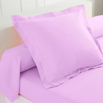 Blancheporte Jednofarebná flanelová posteľná bielizeň zn. Colombine levanduľová obliečka na vank. 63x63cm