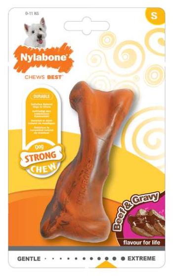 Nylabone Healthy Edibles Strong Chew Bone Beef&Gravy S