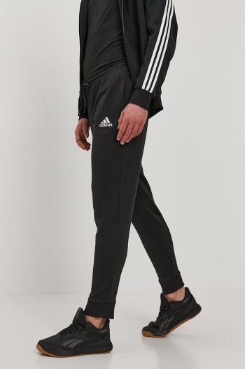 Nohavice adidas GK9265 pánske, čierna farba, jednofarebné