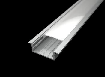 LED Solution Vstavaný profil pre LED pásiky V4 varianty: Profil + Nacvakávací čirý kryt 1m