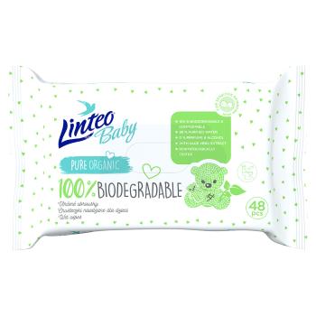 LINTEO Baby Vlhčené obrúsky Biodegradable 48 ks