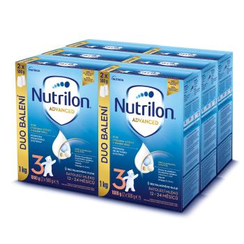 Nutrilon 3 batoľacia mliečna dojčenská výživa v prášku 6 x 1000 g