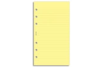 Filofax poznámkový blok linajkový, žltý - Osobný