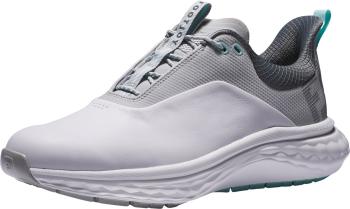 Footjoy Quantum White/White/Grey 40,5 Pánske golfové topánky