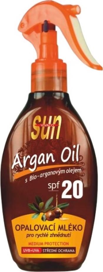 Vivaco Opaľovacie mlieko s arganovým olejom SPF20 200 ml