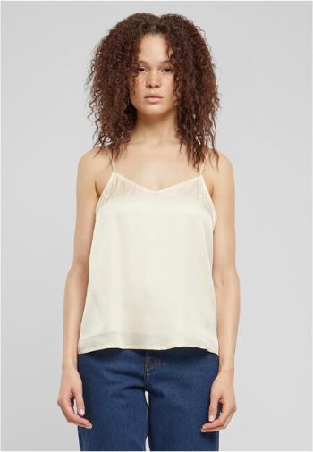 Urban Classics Ladies Viscose Satin Slip Top whitesand - M