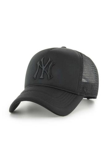 Šiltovka 47 brand MLB New York Yankees čierna farba, s nášivkou, B-TRTFM17KPP-BK