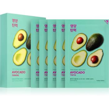 Holika Holika Pure Essence Avocado upokojujúca plátienková maska 5x20 ml