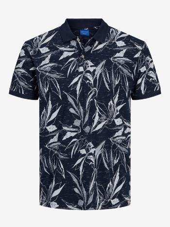 Jack & Jones Rayon Polo tričko Modrá